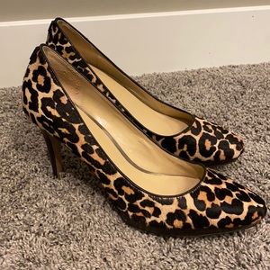 Coach leopard heels. Size 11
